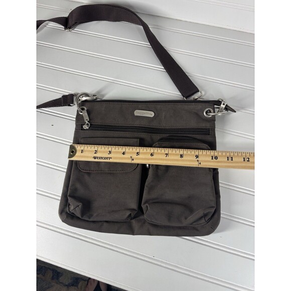 Baggallini Grey Everyplace Crossbody Bag/Purse, Gray Interior & Multi Pocket - Picture 5 of 6